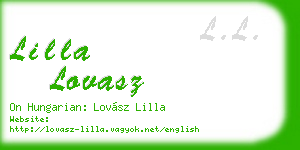 lilla lovasz business card